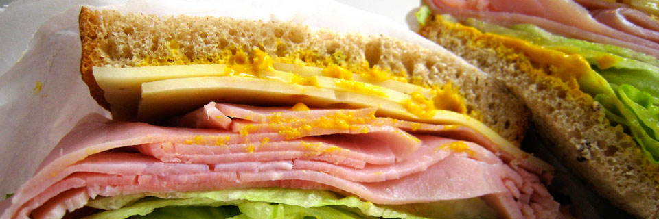 Ham and Swiss on Rye
